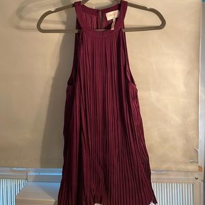 Laundry by Shelli Segal silk dark red blouse! NWOT